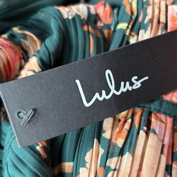 Lulus Enchanting Garden Emerald Floral Cutout Bow Strapless Maxi Dress - Picture 7 of 12